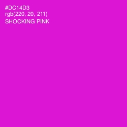 #DC14D3 - Shocking Pink Color Image