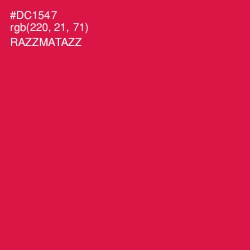 #DC1547 - Razzmatazz Color Image