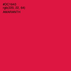 #DC1640 - Amaranth Color Image