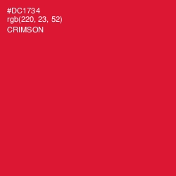 #DC1734 - Crimson Color Image