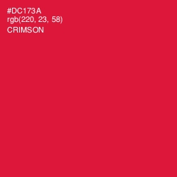 #DC173A - Crimson Color Image