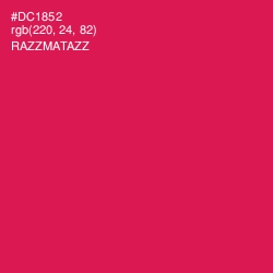 #DC1852 - Razzmatazz Color Image