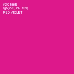 #DC188B - Red Violet Color Image