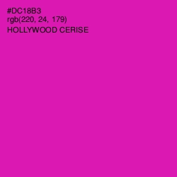#DC18B3 - Hollywood Cerise Color Image