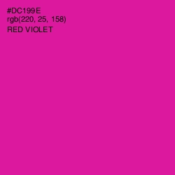 #DC199E - Red Violet Color Image