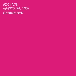 #DC1A78 - Cerise Red Color Image