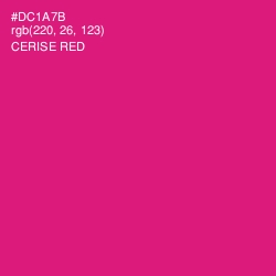 #DC1A7B - Cerise Red Color Image