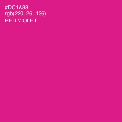 #DC1A88 - Red Violet Color Image