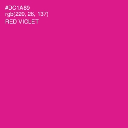 #DC1A89 - Red Violet Color Image