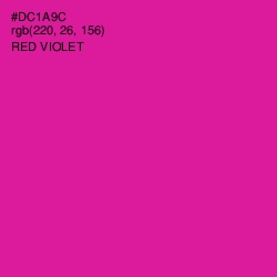 #DC1A9C - Red Violet Color Image