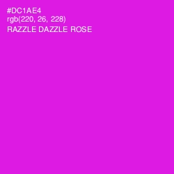 #DC1AE4 - Razzle Dazzle Rose Color Image