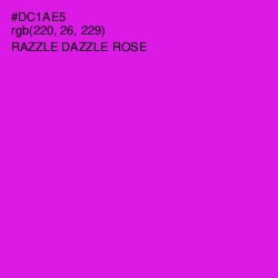 #DC1AE5 - Razzle Dazzle Rose Color Image