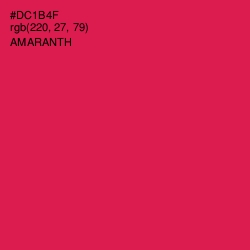 #DC1B4F - Amaranth Color Image