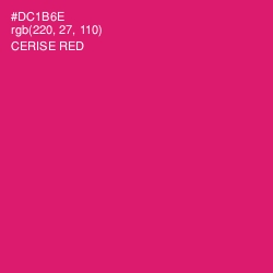 #DC1B6E - Cerise Red Color Image
