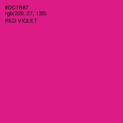 #DC1B87 - Red Violet Color Image