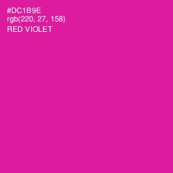 #DC1B9E - Red Violet Color Image