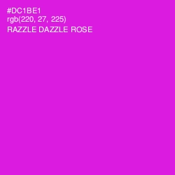 #DC1BE1 - Razzle Dazzle Rose Color Image