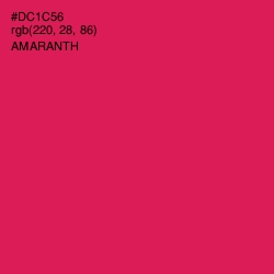 #DC1C56 - Amaranth Color Image