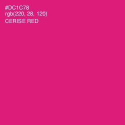 #DC1C78 - Cerise Red Color Image