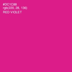 #DC1C88 - Red Violet Color Image
