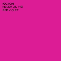#DC1C95 - Red Violet Color Image