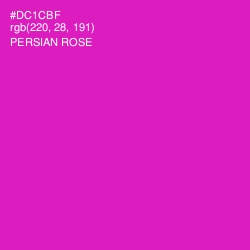 #DC1CBF - Persian Rose Color Image