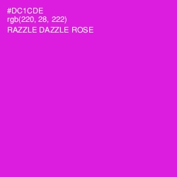 #DC1CDE - Razzle Dazzle Rose Color Image