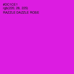 #DC1CE1 - Razzle Dazzle Rose Color Image