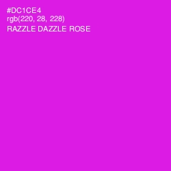#DC1CE4 - Razzle Dazzle Rose Color Image