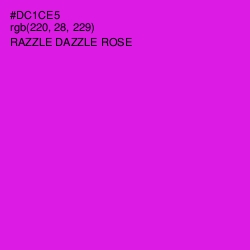 #DC1CE5 - Razzle Dazzle Rose Color Image