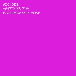 #DC1DDB - Razzle Dazzle Rose Color Image