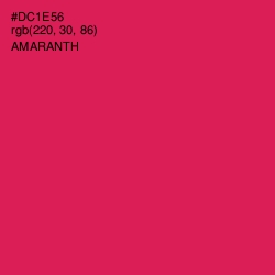 #DC1E56 - Amaranth Color Image