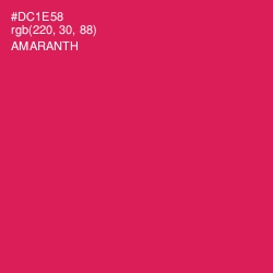 #DC1E58 - Amaranth Color Image