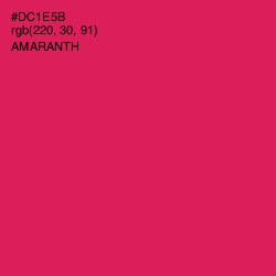 #DC1E5B - Amaranth Color Image