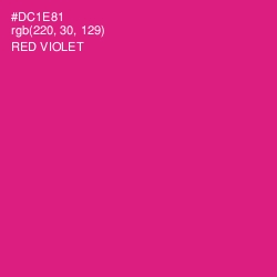 #DC1E81 - Red Violet Color Image