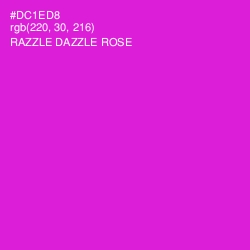 #DC1ED8 - Razzle Dazzle Rose Color Image