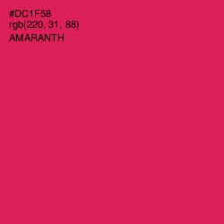 #DC1F58 - Amaranth Color Image