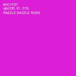 #DC1FD7 - Razzle Dazzle Rose Color Image