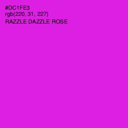 #DC1FE3 - Razzle Dazzle Rose Color Image