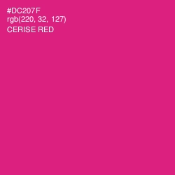 #DC207F - Cerise Red Color Image