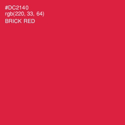 #DC2140 - Brick Red Color Image