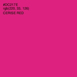 #DC217E - Cerise Red Color Image