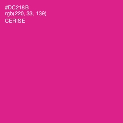 #DC218B - Cerise Color Image