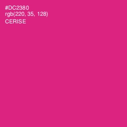 #DC2380 - Cerise Color Image