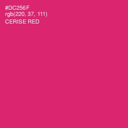 #DC256F - Cerise Red Color Image