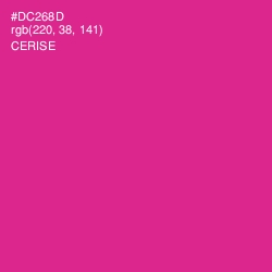 #DC268D - Cerise Color Image