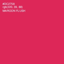 #DC2758 - Maroon Flush Color Image