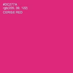 #DC277A - Cerise Red Color Image