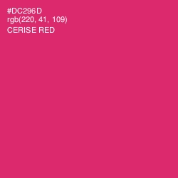 #DC296D - Cerise Red Color Image