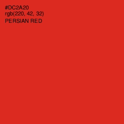 #DC2A20 - Persian Red Color Image